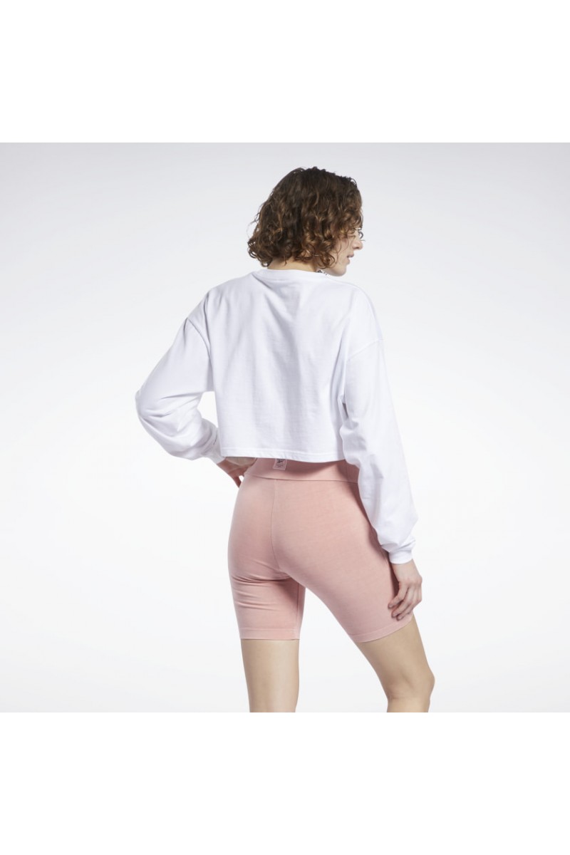 POLERA MANGA LARGA REEBOK MUJER VINTAGE BLANCO