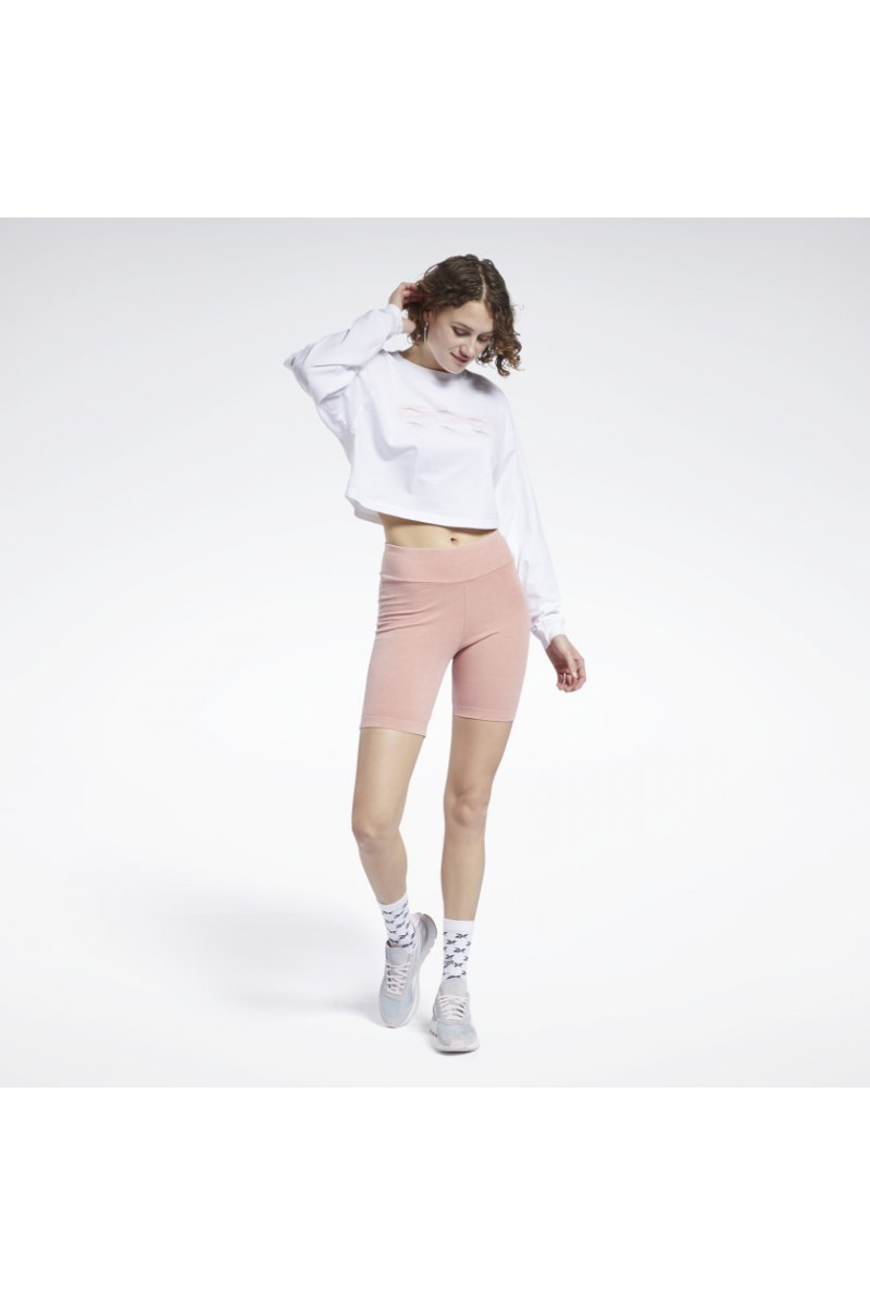 POLERA MANGA LARGA REEBOK MUJER VINTAGE BLANCO