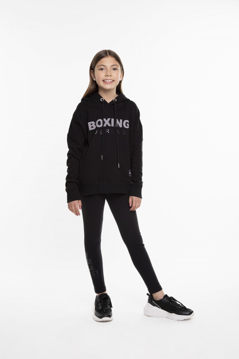 POLERÓN EVERLAST NIÑA TWEED BOXING NEGRO POLERÓN EVERLAST NIÑA TWEED BOXING NEGRO