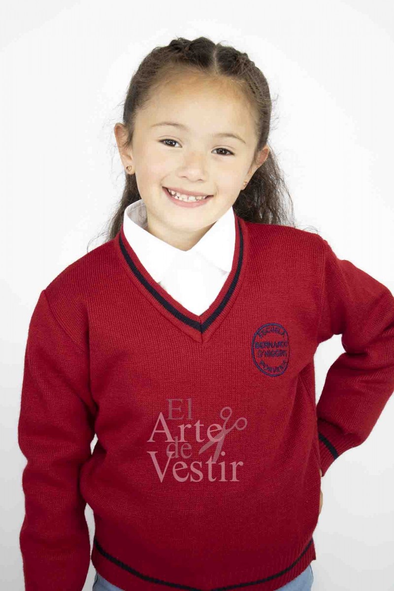 SWEATER ROJO BERNARDO OHIGGINS PORVENIR