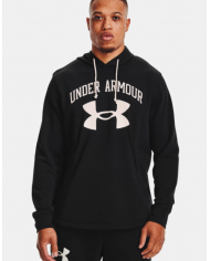 POLERÓN UNDER ARMOUR HOMBRE RIVAL TERRY BIG LOGO GRIS