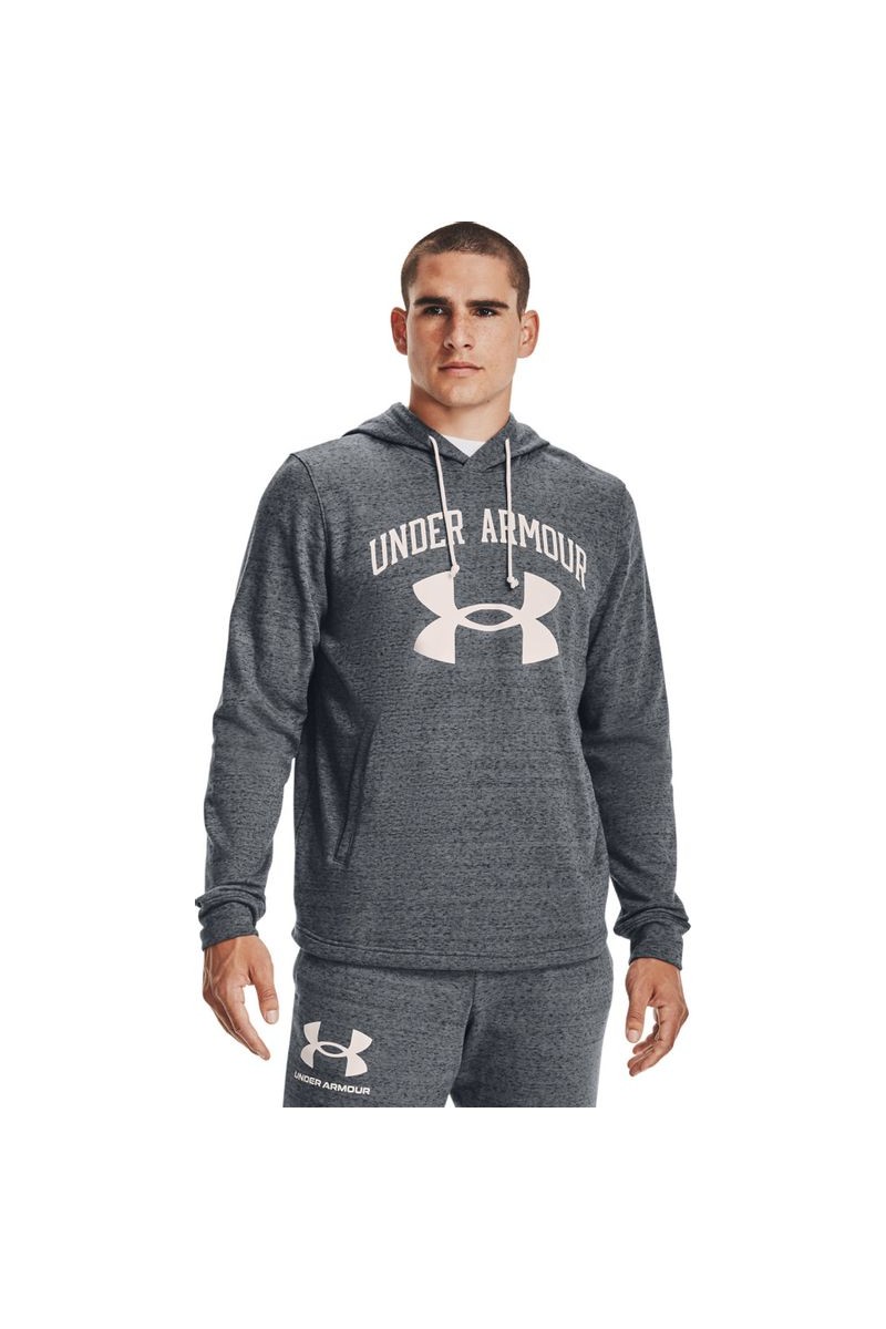POLERÓN UNDER ARMOUR HOMBRE RIVAL TERRY BIG LOGO GRIS POLERÓN UNDER ARMOUR HOMBRE RIVAL TERRY BIG LOGO GRIS