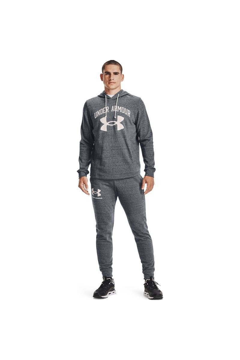 POLERÓN UNDER ARMOUR HOMBRE RIVAL TERRY BIG LOGO GRIS POLERÓN UNDER ARMOUR HOMBRE RIVAL TERRY BIG LOGO GRIS