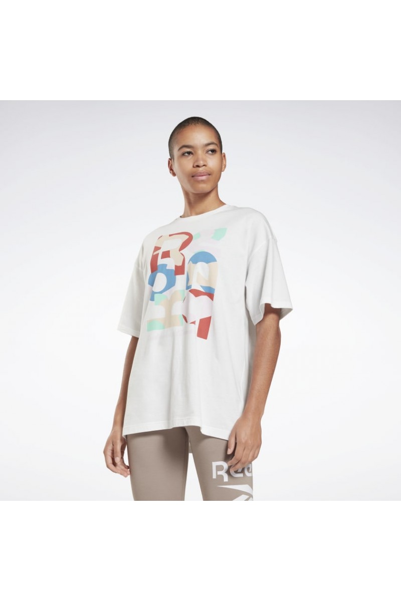 POLERA REEBOK MUJER TRAINING ESSENTIALS BLANCO