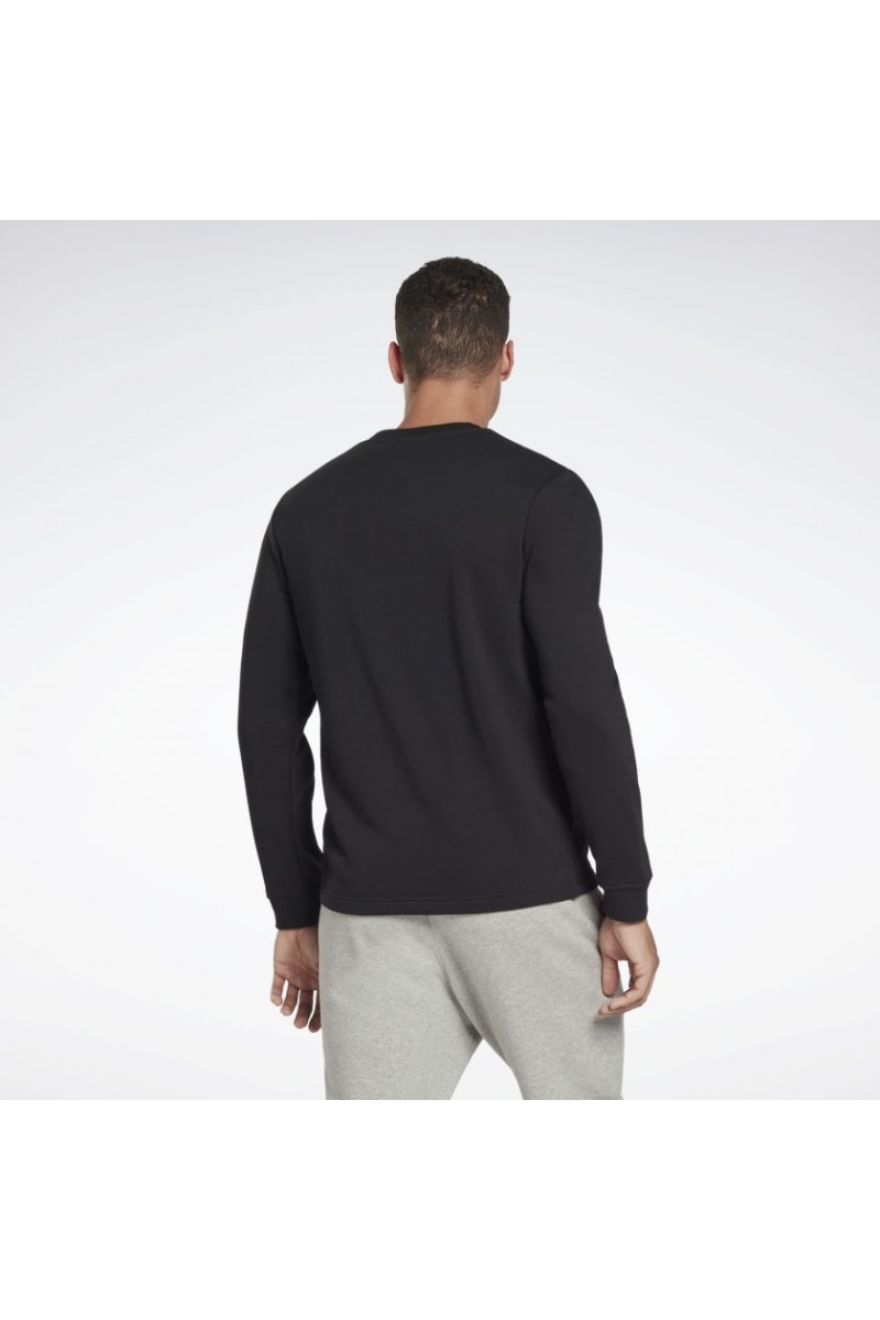 POLERÓN REEBOK HOMBRE PIPING CREW NEGRO POLERÓN REEBOK HOMBRE PIPING CREW NEGRO