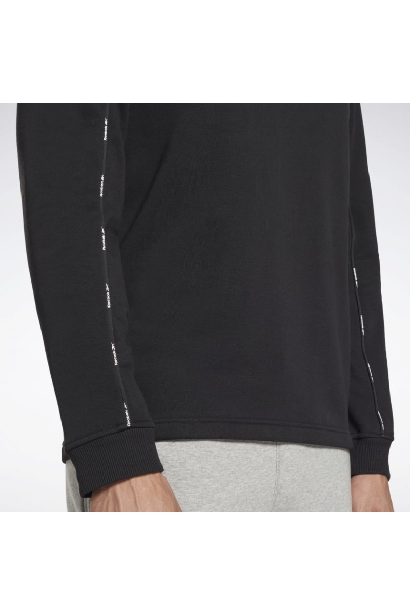 POLERÓN REEBOK HOMBRE PIPING CREW NEGRO POLERÓN REEBOK HOMBRE PIPING CREW NEGRO