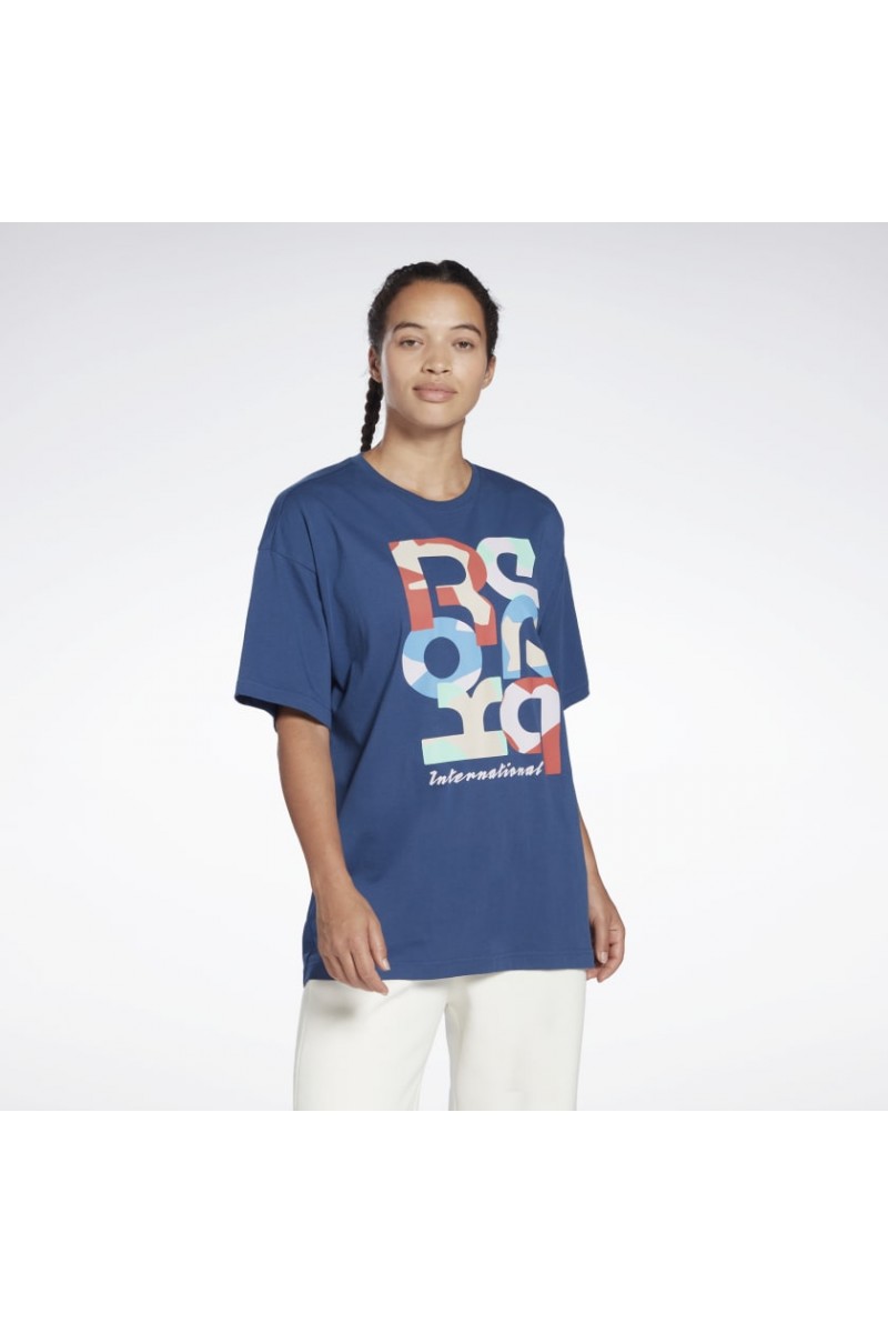 POLERA REEBOK MUJER TRAINING ESSENTIALS AZUL