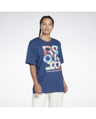 POLERA REEBOK MUJER BL TEE NARANJO