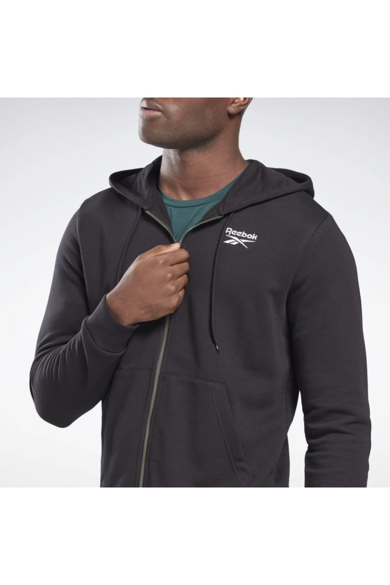 POLERÓN DEPORTIVO REEBOK IDENTITY ZIP-UP NEGRO POLERÓN DEPORTIVO REEBOK IDENTITY ZIP-UP NEGRO