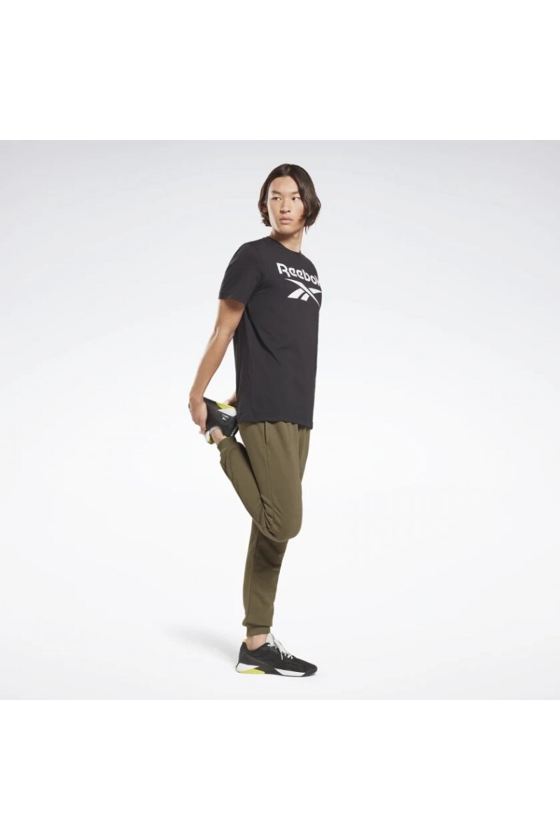 POLERA REEBOK HOMBRE LOGO REEBOK IDENTITY NEGRO