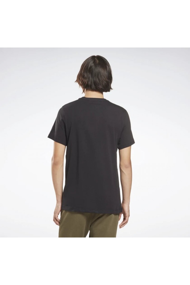 POLERA REEBOK HOMBRE LOGO REEBOK IDENTITY NEGRO