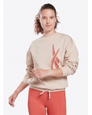 POLERÓN REEBOK MUJER MYT CREW BLANCO