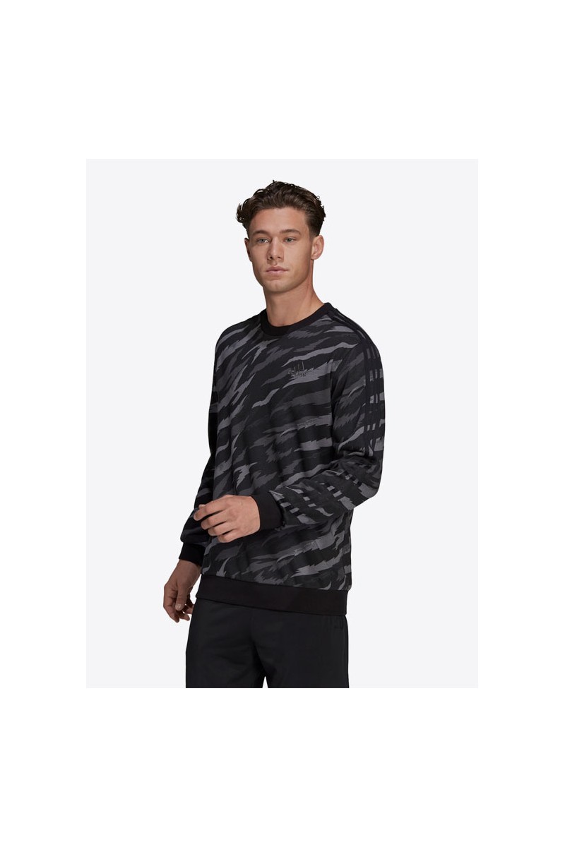 POLERÓN ADIDAS HOMBRE ESSENTIAL FRENCH TERRY CAMO-PRINT NEGRO POLERÓN ADIDAS HOMBRE ESSENTIAL FRENCH TERRY CAMO-PRINT NEGRO