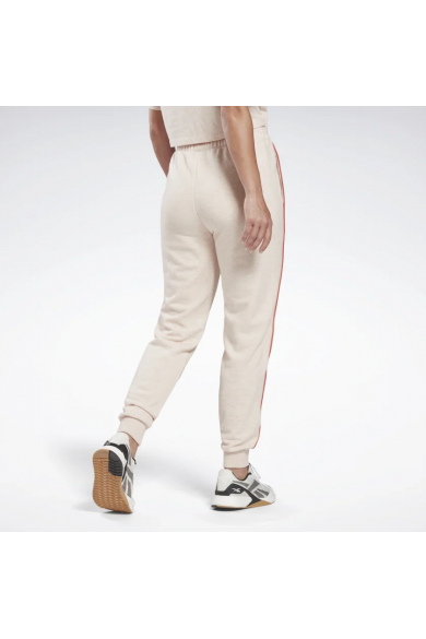 PANTALÓN BUZO REEBOK MUJER PIPING ROSADO