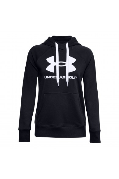 POLERÓN UNDER ARMOUR MUJER RIAL FLEECE NEGRO