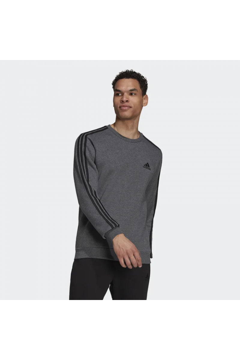 POLERÓN ADIDAS HOMBRE ESSENTIALS FLEECE GRIS POLERÓN ADIDAS HOMBRE ESSENTIALS FLEECE GRIS
