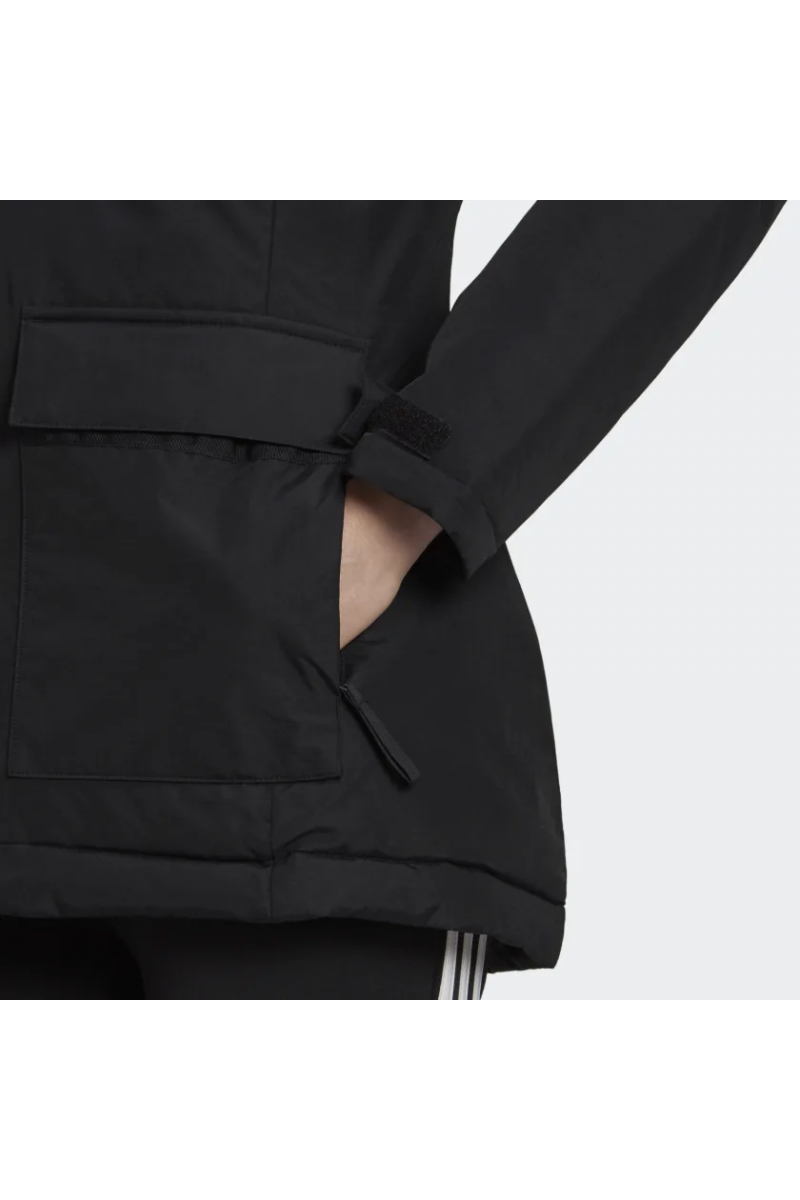 CHAQUETA ADIDAS MUJER HOODED NEGRA CHAQUETA ADIDAS MUJER HOODED NEGRA