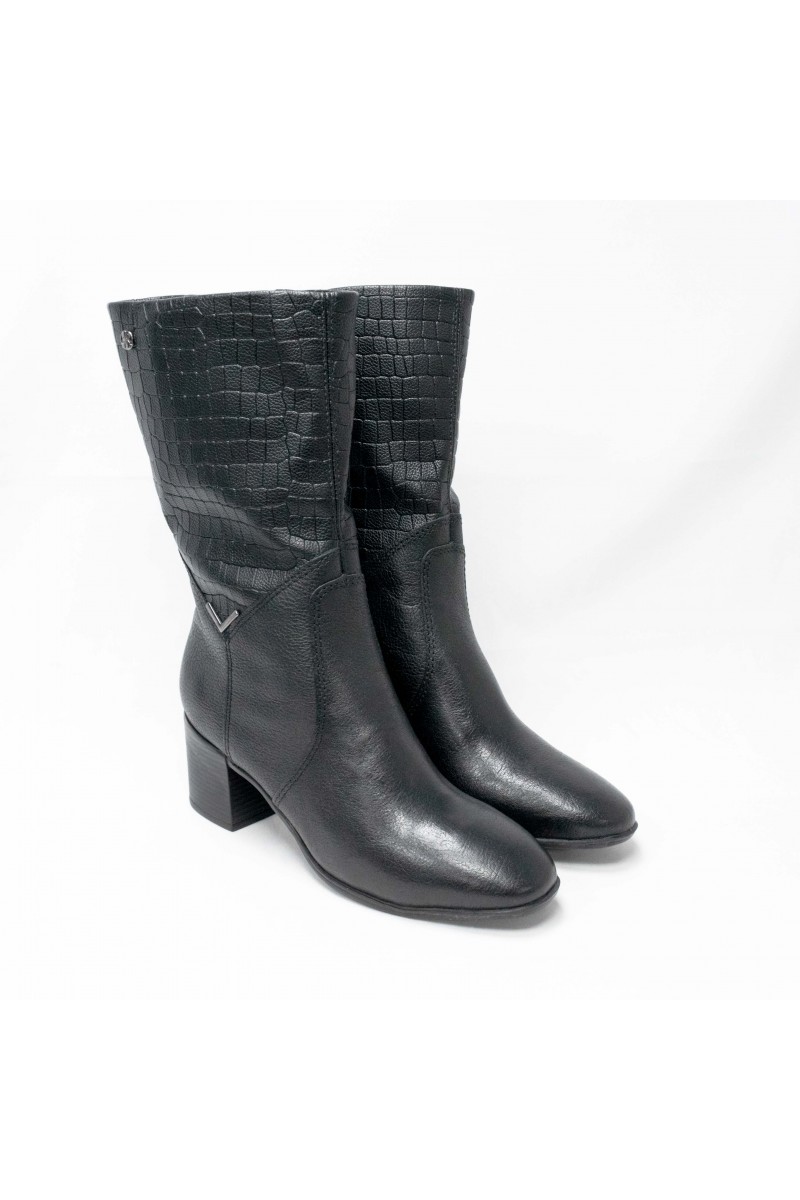 BOTA BOTTERO MUJER CROCO TANIS MILITAR NEGRO BOTA BOTTERO MUJER CROCO TANIS MILITAR NEGRO
