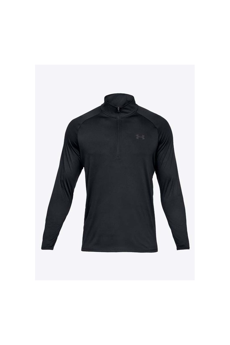 POLERA MANGA LARGA UNDER ARMOUR HOMBRE TECH 2.0 NEGRO