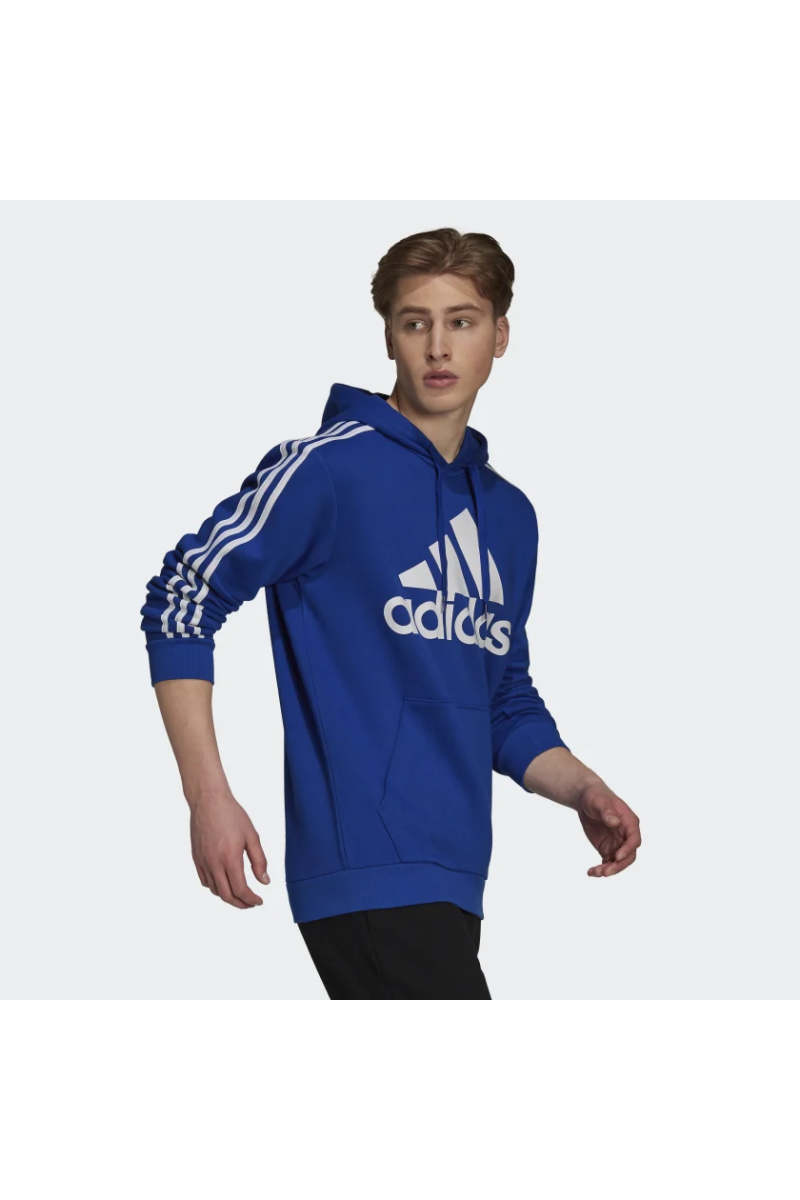 POLERÓN ADIDAS HOMBRE FLEECE LOGO 3 TIRAS AZUL POLERÓN ADIDAS HOMBRE FLEECE LOGO 3 TIRAS AZUL