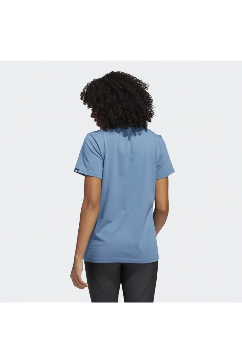 POLERA ADIDAS MUJER FLORAL SUPERHER AZUL