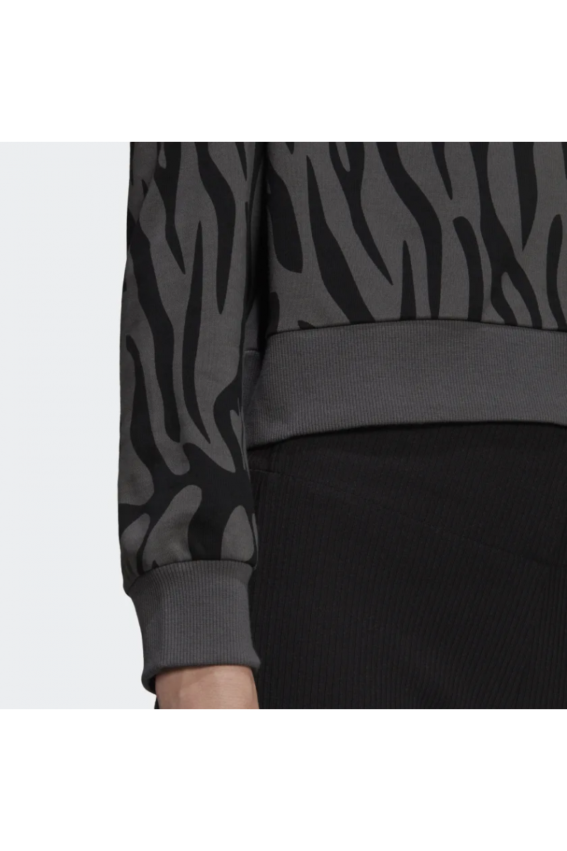 POLERÓN ADIDAS MUJER ESTAMPADO DE TIGRE GRIS POLERÓN ADIDAS MUJER ESTAMPADO DE TIGRE GRIS