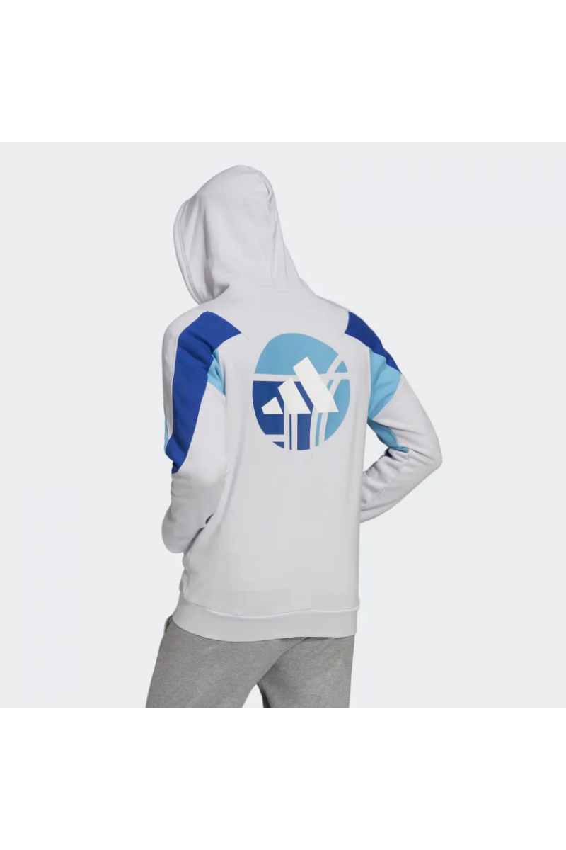 POLERÓN ADIDAS HOMBRE STUDIO LOUNGE ESTAMPADO GRIS POLERÓN ADIDAS HOMBRE STUDIO LOUNGE ESTAMPADO GRIS