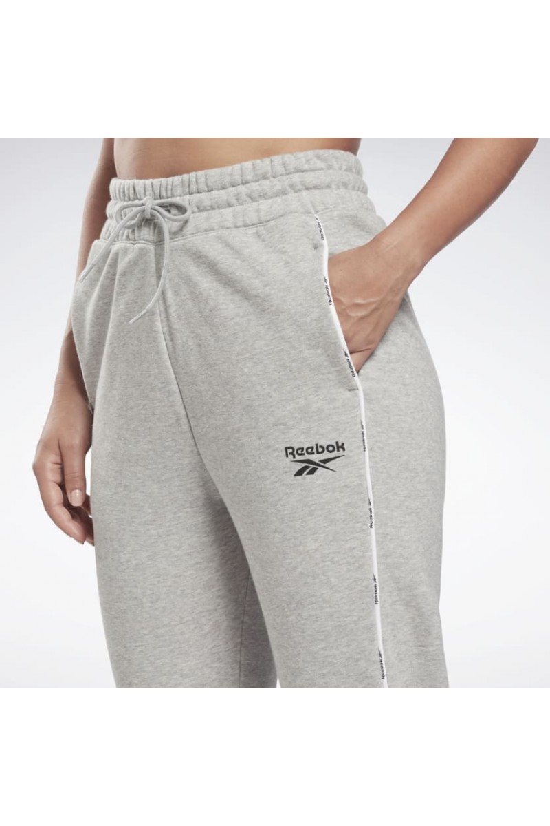 JOGGER REEBOK MUJER PIPING GRIS JOGGER REEBOK MUJER PIPING GRIS