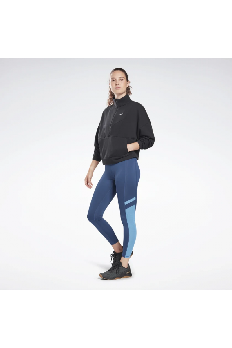 POLERÓN REEBOK MUJER CIERRE WORKOUT READY NEGRO POLERÓN REEBOK MUJER CIERRE WORKOUT READY NEGRO
