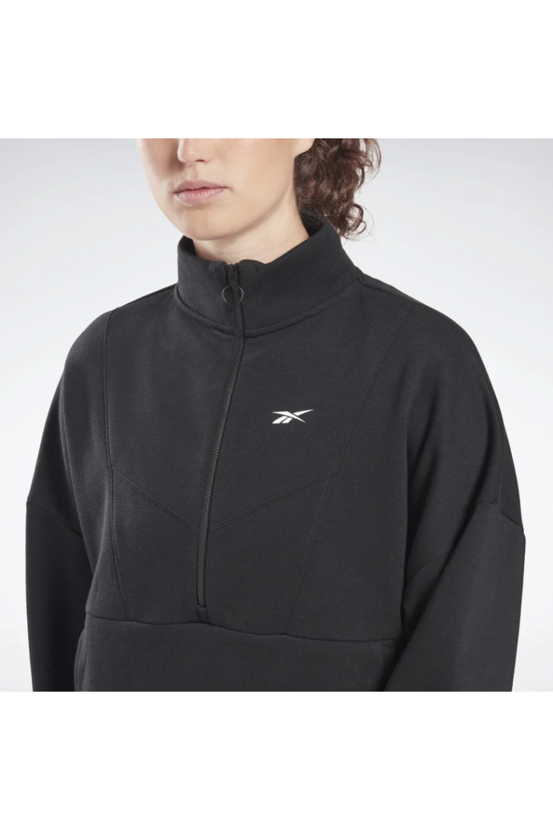 POLERÓN REEBOK MUJER CIERRE WORKOUT READY NEGRO POLERÓN REEBOK MUJER CIERRE WORKOUT READY NEGRO
