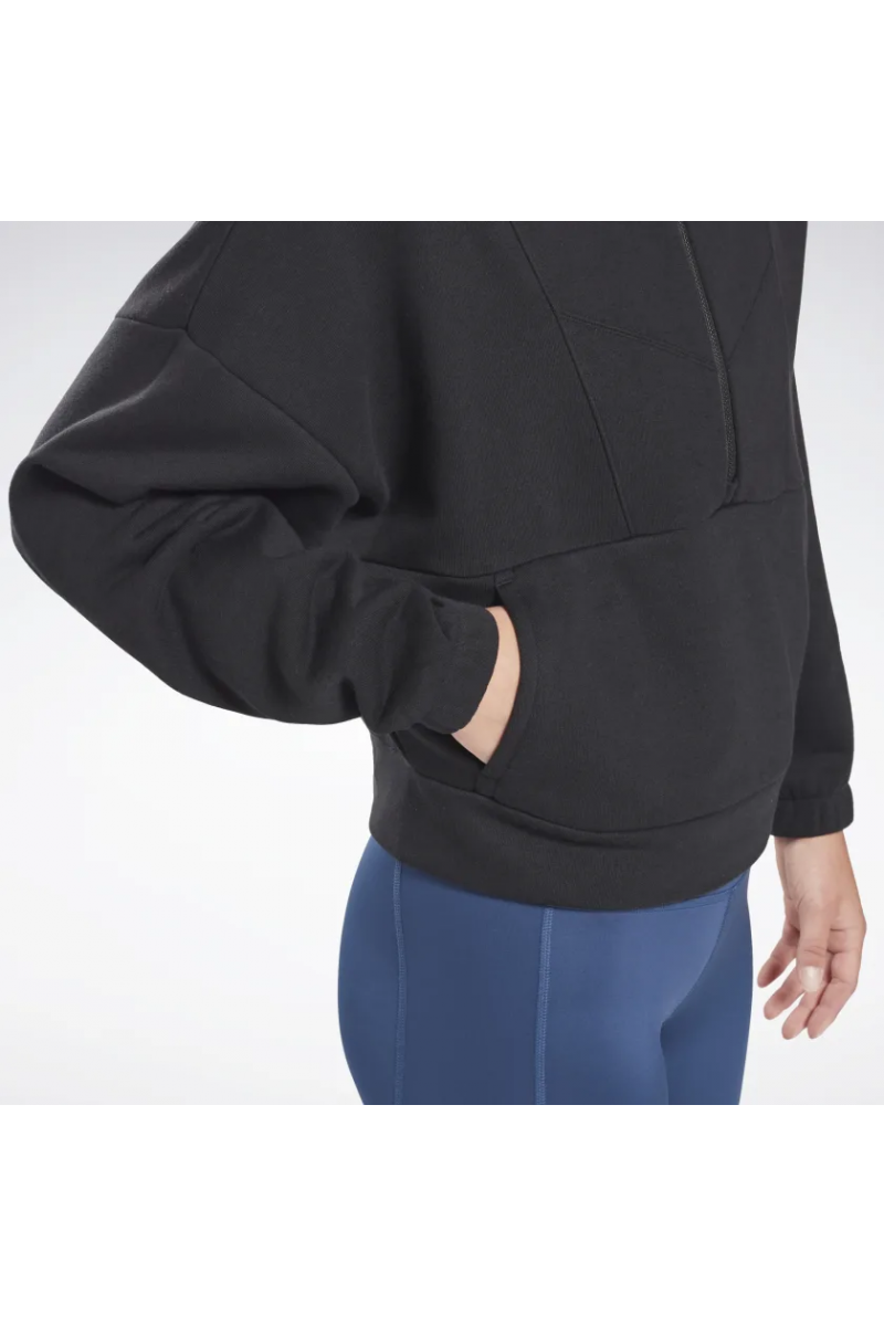POLERÓN REEBOK MUJER CIERRE WORKOUT READY NEGRO POLERÓN REEBOK MUJER CIERRE WORKOUT READY NEGRO