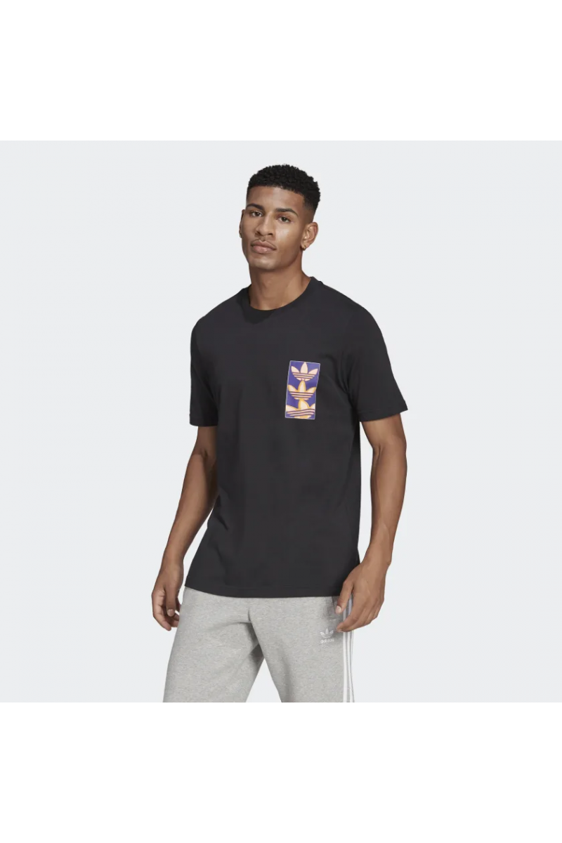 POLERA ADIDAS HOMBRE Y2K ESTAMPADA NEGRO