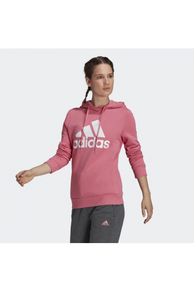 POLERÓN ADIDAS MUJER LOUNGEWEAR ESSENTIAL FLEECE ROSADO
