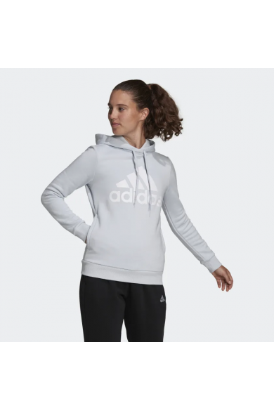 POLERÓN ADIDAS MUJER LOUNGEWEAR ESSENTIAL LOGO FLEECE CELESTE