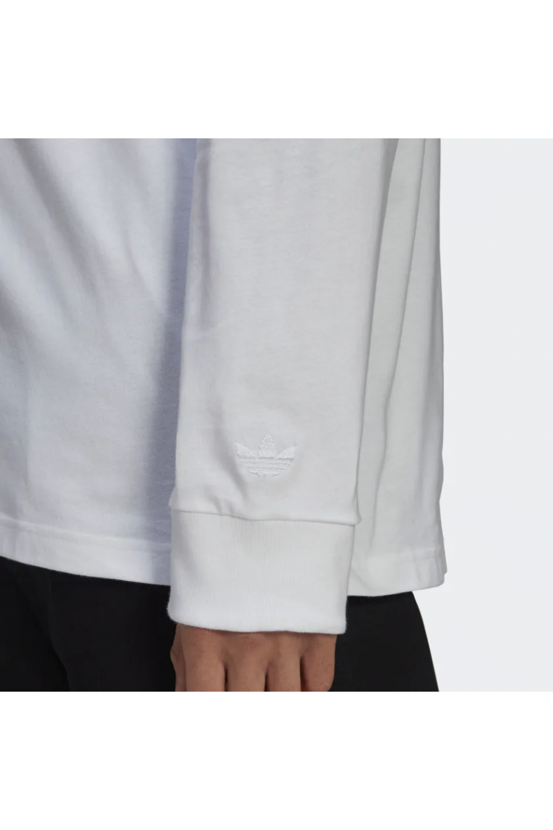 POLERA ADIDAS HOMBRE MANGA LARGA GRAPHIC BLANCO