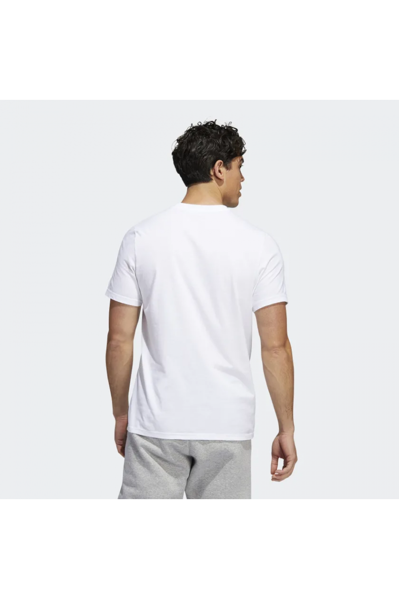 POLERA ADIDAS HOMBRE FOLL BOX LOGO BLANCO