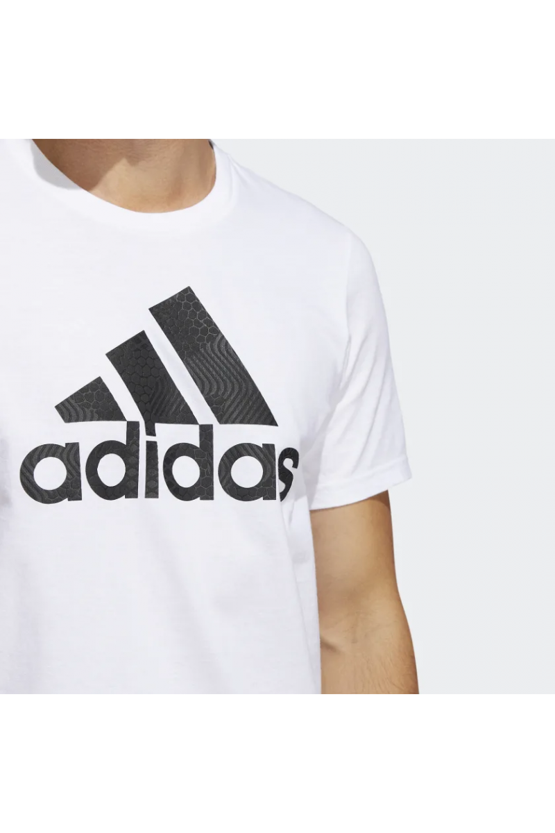 POLERA ADIDAS HOMBRE FOLL BOX LOGO BLANCO