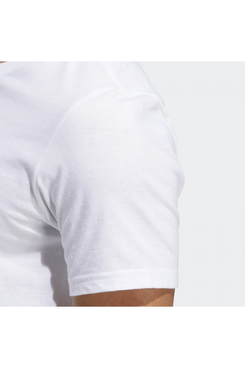 POLERA ADIDAS HOMBRE FOLL BOX LOGO BLANCO