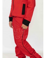 PANTALÓN BUZO B. OHIGGINS HOMBRE ROJO/NEGRO PORVENIR