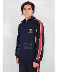 POLERÓN BUZO MUJER AZUL/ROJO BRITANICO