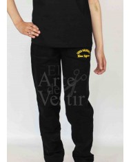 PANTALÓN BUZO NEGRO HOMBRE/UNISEX MONSEÑOR FAGNANO PUERTO NATALES