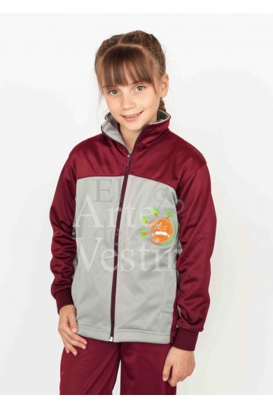 POLERÓN J. LADRILLEROS MUJER GRIS/BURDEO PTO NATALES