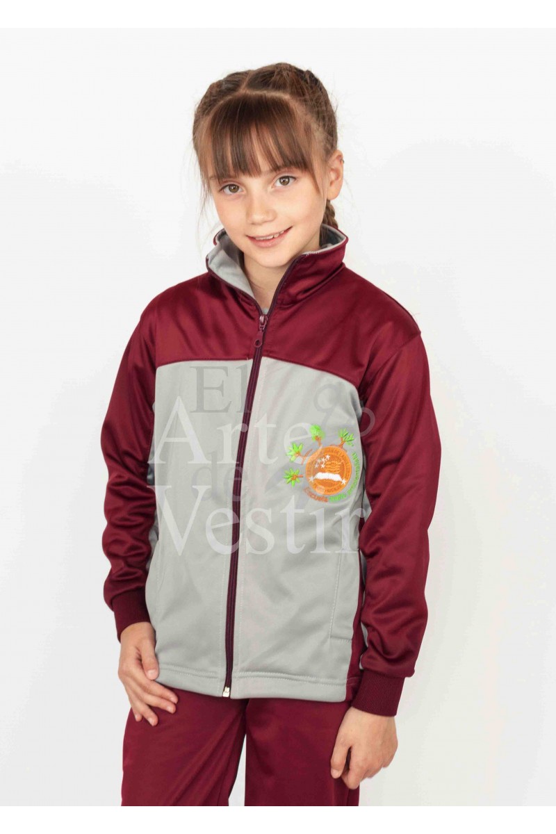 POLERÓN BUZO MUJER GRIS/BURDEO JUAN LADRILLEROS PUERTO NATALES