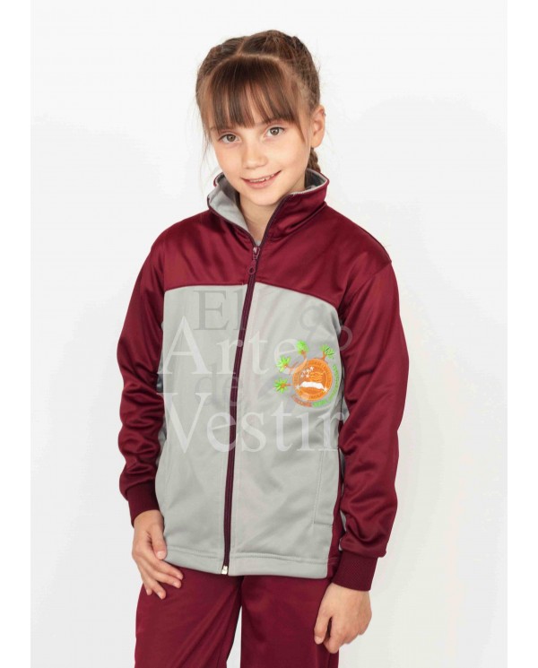 POLERÓN BUZO MUJER GRIS/BURDEO JUAN LADRILLEROS PUERTO NATALES