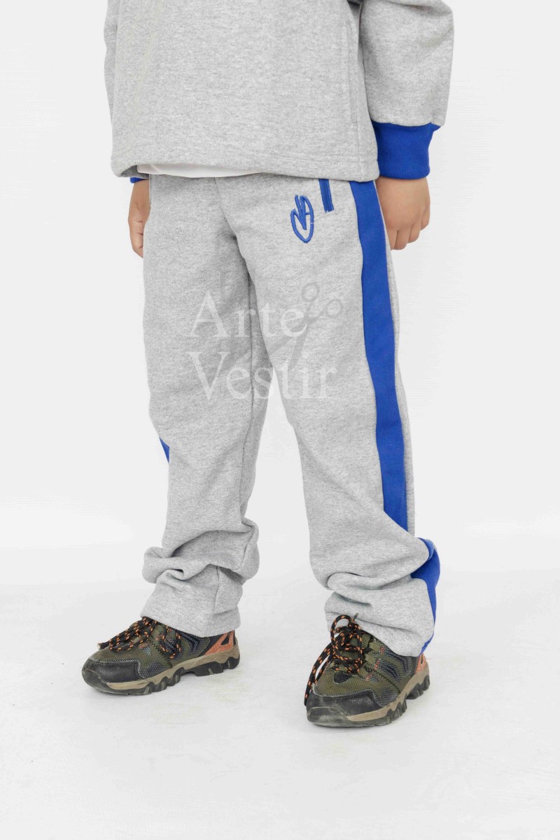 PANTALÓN BUZO M. AUXILIADORA HOMBRE/UNISEX GRIS PORVENIR