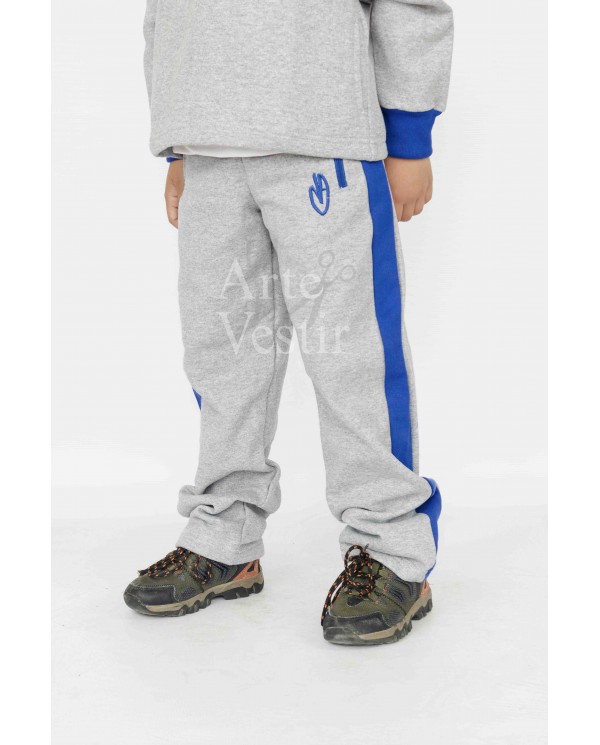 PANTALÓN BUZO M. AUXILIADORA HOMBRE/UNISEX GRIS PORVENIR