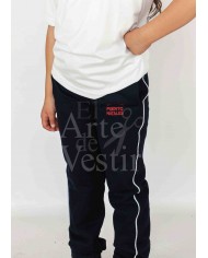 PANTALÓN BUZO SARA BRAUN HOMBRE AZUL/ROJO