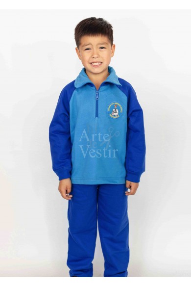 POLERÓN BUZO HOMBRE/UNISEX CELESTE/AZUL SANTIAGO BUERAS