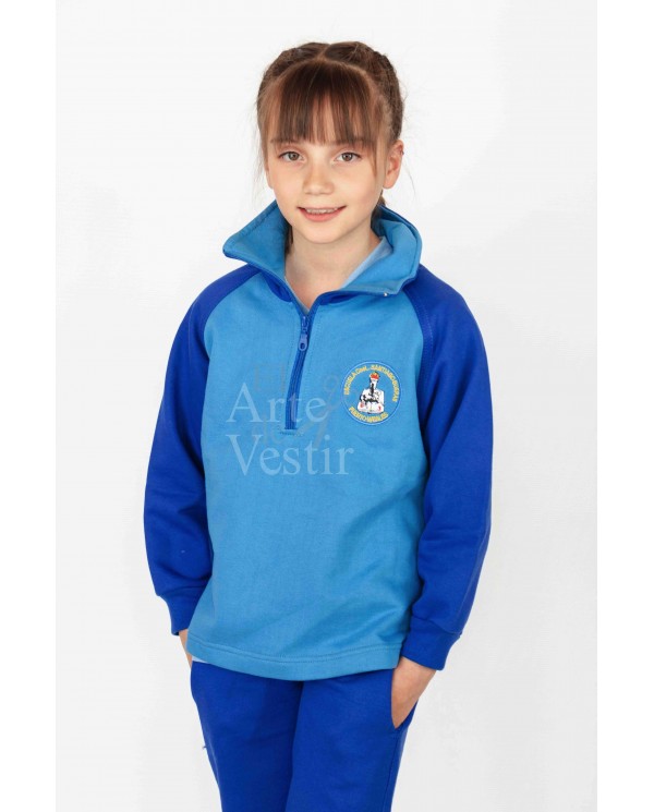 POLERÓN BUZO MUJER CELESTE SANTIAGO BUERAS