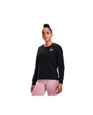 POLERÓN UNDER ARMOUR MUJER RIVAL OVERSIZE GRIS